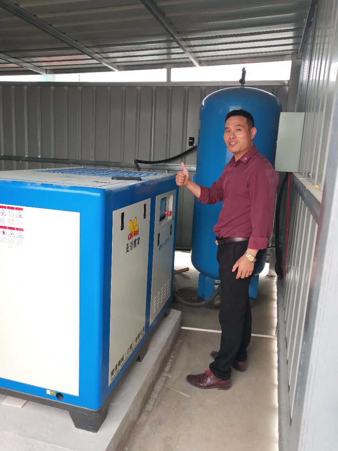 醫療器械行業使用權偉無油水潤滑空壓機
